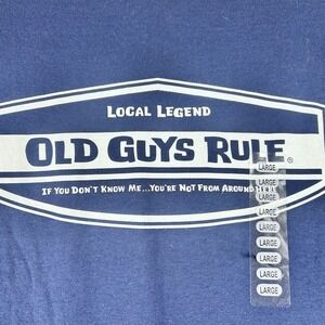 Old Guys Rule Navy Blue T Shirt "if You Don't‎ Know Me Your Not From Here" Print